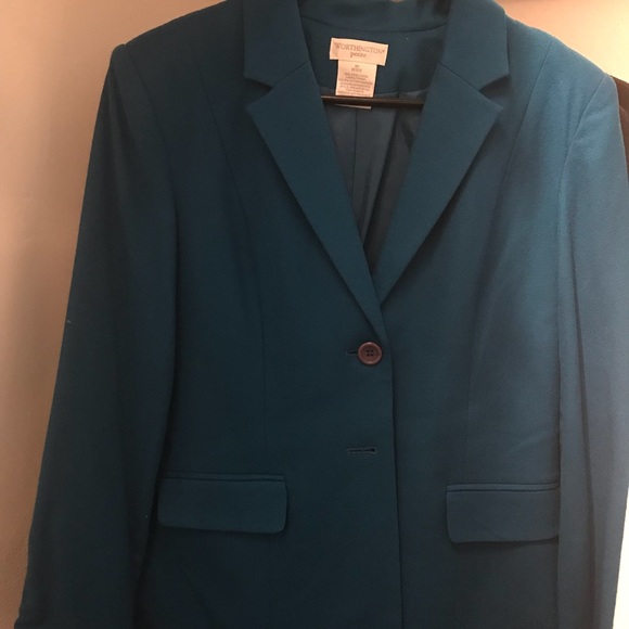 Blue Blazer size 8P Petite - Picture 5 of 8